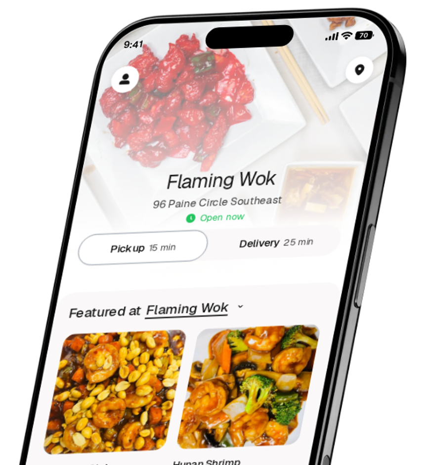 Flaming Wok app preview