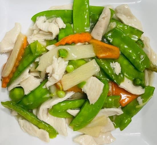 Beef with Snow Pea Pods D.