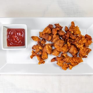 Popcorn Chicken Served W/ Ketchup
